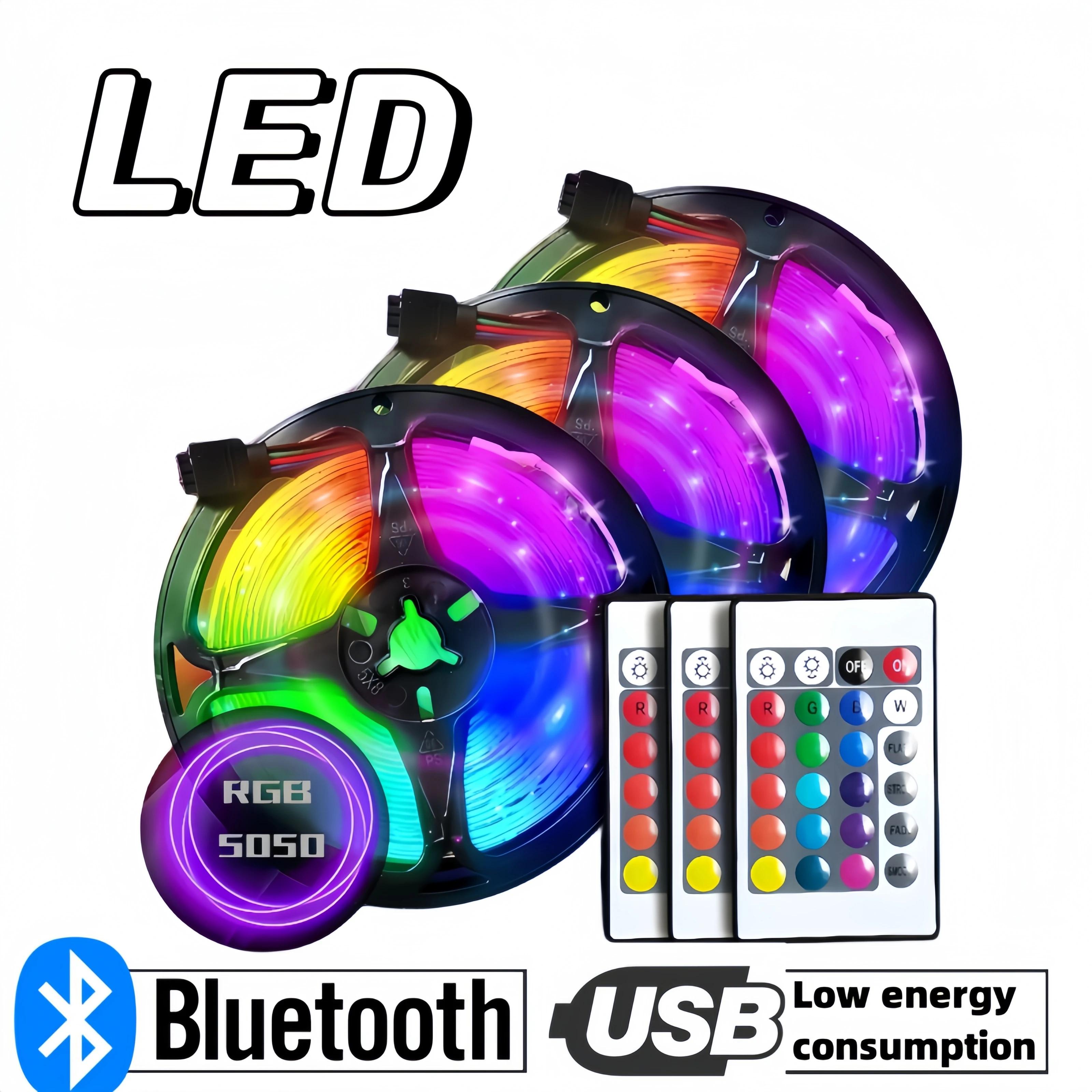 LED Ʈ Ʈ USB Tpae  RGB 16  LED Ʈ, ħ  5050, Ƽ Ȩ TV LED Ʈ, 5m, 10m, 15m, 20m